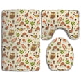 thumbnail image 1 of PUDMAD Forest 3 Piece Bathroom Rugs Set Bath Rug Contour Mat and Toilet Lid Cover, 1 of 2