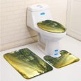 thumbnail image 1 of PUDMAD Forest Dawn 3 Piece Bathroom Rugs Set Bath Rug Contour Mat and Toilet Lid Cover, 1 of 2
