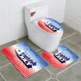 thumbnail image 1 of PUDMAD Fourth July 3 Piece Bathroom Rugs Set Bath Rug Contour Mat and Toilet Lid Cover, 1 of 2