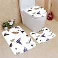 thumbnail image 1 of PUDMAD Free F 3 Piece Bathroom Rugs Set Bath Rug Contour Mat and Toilet Lid Cover, 1 of 2