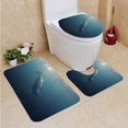 thumbnail image 1 of PUDMAD Friendly Grey Seal Playing Underwater Off Coast Cornwall 3 Piece Bathroom Rugs Set Bath Rug Contour Mat and Toilet Lid Cover, 1 of 2
