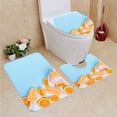 thumbnail image 1 of PUDMAD Frosty Popsicles 3 Piece Bathroom Rugs Set Bath Rug Contour Mat and Toilet Lid Cover, 1 of 2