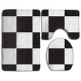 thumbnail image 1 of PUDMAD Fruit PatternFlange Blanket Face 3 Piece Bathroom Rugs Set Bath Rug Contour Mat and Toilet Lid Cover, 1 of 2