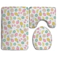 thumbnail image 1 of PUDMAD Fruit Patterns 3 Piece Bathroom Rugs Set Bath Rug Contour Mat and Toilet Lid Cover, 1 of 2