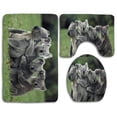 thumbnail image 1 of PUDMAD Funny Cute Koalas 3 Piece Bathroom Rugs Set Bath Rug Contour Mat and Toilet Lid Cover, 1 of 2