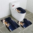 thumbnail image 1 of PUDMAD Galaxy Shuttle on Take off Discovery Mission to Explore Galaxy Spaceship Solar 3 Piece Bathroom Rugs Set Bath Rug Contour Mat and Toilet Lid Cover, 1 of 2