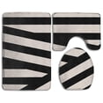 thumbnail image 1 of PUDMAD Geometric Shape 3 Piece Bathroom Rugs Set Bath Rug Contour Mat and Toilet Lid Cover, 1 of 2