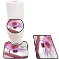 thumbnail image 1 of PUDMAD Gift Box Daisy Flower 3 Piece Bathroom Rugs Set Bath Rug Contour Mat and Toilet Lid Cover, 1 of 2