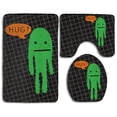 thumbnail image 1 of PUDMAD Give A Cactus Some Love 3 Piece Bathroom Rugs Set Bath Rug Contour Mat and Toilet Lid Cover, 1 of 2