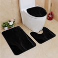 thumbnail image 1 of PUDMAD Global Digital mesh Network Blockchain Concept 3 Piece Bathroom Rugs Set Bath Rug Contour Mat and Toilet Lid Cover, 1 of 2