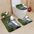 thumbnail image 1 of PUDMAD Gocta Waterfall in Peru 3 Piece Bathroom Rugs Set Bath Rug Contour Mat and Toilet Lid Cover, 1 of 2