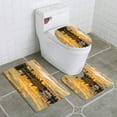 thumbnail image 1 of PUDMAD Golden Sunset at City Park 3 Piece Bathroom Rugs Set Bath Rug Contour Mat and Toilet Lid Cover, 1 of 2