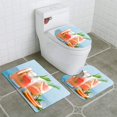 thumbnail image 1 of PUDMAD Grapefruit and Rosemary Gin Cocktail Refreshing Drink ice 3 Piece Bathroom Rugs Set Bath Rug Contour Mat and Toilet Lid Cover, 1 of 2