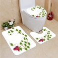 thumbnail image 1 of PUDMAD Grapes Home Curved Ivy Branch Deciduous Woody Wines Seed Clusters Cabernet Kitchen Gr 3 Piece Bathroom Rugs Set Bath Rug Contour Mat and Toilet Lid Cover, 1 of 2