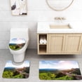 thumbnail image 1 of PUDMAD Great Wall Under Sunshine During Sunset 3 Piece Bathroom Rugs Set Bath Rug Contour Mat and Toilet Lid Cover, 1 of 2