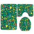 thumbnail image 1 of PUDMAD Green Forest 3 Piece Bathroom Rugs Set Bath Rug Contour Mat and Toilet Lid Cover, 1 of 2