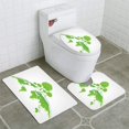 thumbnail image 1 of PUDMAD Green Tree on Earth for Ecology Friendly Concept and World Environment and 3 Piece Bathroom Rugs Set Bath Rug Contour Mat and Toilet Lid Cover, 1 of 2