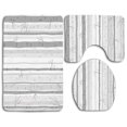 thumbnail image 1 of PUDMAD Grey Birch Trees in Autumn Fall Branches Forest Soft Colors Modern Graphic 3 Piece Bathroom Rugs Set Bath Rug Contour Mat and Toilet Lid Cover, 1 of 2