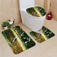 thumbnail image 1 of PUDMAD Grey Crowned Crane Birds 3 Piece Bathroom Rugs Set Bath Rug Contour Mat and Toilet Lid Cover, 1 of 2