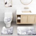 thumbnail image 1 of PUDMAD Grey Dark Ominous Clouds in Gothic Style Art Dramatic Moody Sky Storm 3 Piece Bathroom Rugs Set Bath Rug Contour Mat and Toilet Lid Cover, 1 of 2