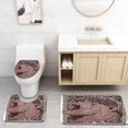 thumbnail image 1 of PUDMAD Growling Grizzly Bear Sharp Teeth Brown and 3 Piece Bathroom Rugs Set Bath Rug Contour Mat and Toilet Lid Cover, 1 of 2