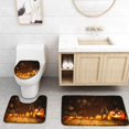 thumbnail image 1 of PUDMAD Halloween Pumpkin 3 Piece Bathroom Rugs Set Bath Rug Contour Mat and Toilet Lid Cover, 1 of 2