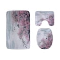 thumbnail image 1 of PUDMAD Hand-Painted Natural Painting Art 3 Piece Bathroom Rugs Set Bath Rug Contour Mat and Toilet Lid Cover, 1 of 2