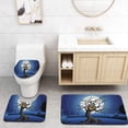 thumbnail image 1 of PUDMAD Haunted Tree 3 Piece Bathroom Rugs Set Bath Rug Contour Mat and Toilet Lid Cover, 1 of 2