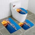 thumbnail image 1 of PUDMAD Havana Skyline Malecon Illuminated at Early Morning Cuba 3 Piece Bathroom Rugs Set Bath Rug Contour Mat and Toilet Lid Cover, 1 of 2