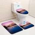 thumbnail image 1 of PUDMAD Hawaiian Sunset 3 Piece Bathroom Rugs Set Bath Rug Contour Mat and Toilet Lid Cover, 1 of 2