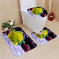 thumbnail image 1 of PUDMAD Hawaiian Tang 3 Piece Bathroom Rugs Set Bath Rug Contour Mat and Toilet Lid Cover, 1 of 2
