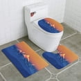 thumbnail image 1 of PUDMAD Himalayan Mountains View from Mt Shivapuri 3 Piece Bathroom Rugs Set Bath Rug Contour Mat and Toilet Lid Cover, 1 of 2