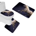thumbnail image 1 of PUDMAD Horse Mane Running Beautiful Night Sky 3 Piece Bathroom Rugs Set Bath Rug Contour Mat and Toilet Lid Cover, 1 of 2
