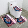 thumbnail image 1 of PUDMAD Horseshoe Bend at Sunset Colorado River Arizona 3 Piece Bathroom Rugs Set Bath Rug Contour Mat and Toilet Lid Cover, 1 of 2