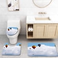 thumbnail image 1 of PUDMAD Hot Air Balloons 3 Piece Bathroom Rugs Set Bath Rug Contour Mat and Toilet Lid Cover, 1 of 2