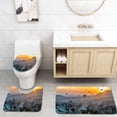 thumbnail image 1 of PUDMAD Hot air Ballooning in Cappadocia is Super! 3 Piece Bathroom Rugs Set Bath Rug Contour Mat and Toilet Lid Cover, 1 of 2