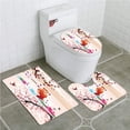 thumbnail image 1 of PUDMAD House Collection Oriental Arts Snow Capped Mountain Fish Lake 3 Piece Bathroom Rugs Set Bath Rug Contour Mat and Toilet Lid Cover, 1 of 2
