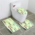 thumbnail image 1 of PUDMAD Hover in Sky 3 Piece Bathroom Rugs Set Bath Rug Contour Mat and Toilet Lid Cover, 1 of 2