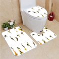 thumbnail image 1 of PUDMAD Hummingbirds Collection Hummingbirds in Motion at Rest Sunflowers 3 Piece Bathroom Rugs Set Bath Rug Contour Mat and Toilet Lid Cover, 1 of 2