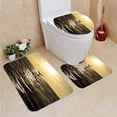 thumbnail image 1 of PUDMAD Humpback Whale Lifting its Tail Out Ocean at Sunset 3 Piece Bathroom Rugs Set Bath Rug Contour Mat and Toilet Lid Cover, 1 of 2