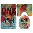 thumbnail image 1 of PUDMAD I Can Only Please One Person Per Day 3 Piece Bathroom Rugs Set Bath Rug Contour Mat and Toilet Lid Cover, 1 of 2