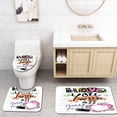 thumbnail image 1 of PUDMAD I Love You I Love You All My Heart Grunge Sketchy Notebook Style Childish Couples 3 Piece Bathroom Rugs Set Bath Rug Contour Mat and Toilet Lid Cover, 1 of 2