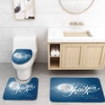 thumbnail image 1 of PUDMAD I Love You Night Sky Full Moon Between Stars Cloud Dramatic Romance Wedding Dark 3 Piece Bathroom Rugs Set Bath Rug Contour Mat and Toilet Lid Cover, 1 of 2