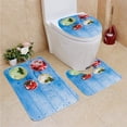 thumbnail image 1 of PUDMAD Ice Cream Over 3 Piece Bathroom Rugs Set Bath Rug Contour Mat and Toilet Lid Cover, 1 of 2