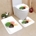 thumbnail image 1 of PUDMAD Ice Cream Scoops in Crystal Bowl 3 Piece Bathroom Rugs Set Bath Rug Contour Mat and Toilet Lid Cover, 1 of 2