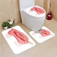 thumbnail image 1 of PUDMAD Icecream Dessert Sweet Food 3 Piece Bathroom Rugs Set Bath Rug Contour Mat and Toilet Lid Cover, 1 of 2
