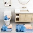 thumbnail image 1 of PUDMAD Icicles on Rocks on Sunset Lake Baikal 3 Piece Bathroom Rugs Set Bath Rug Contour Mat and Toilet Lid Cover, 1 of 2