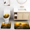 thumbnail image 1 of PUDMAD Idyllic Rural Landscape in Golden Light 3 Piece Bathroom Rugs Set Bath Rug Contour Mat and Toilet Lid Cover, 1 of 2