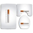 thumbnail image 1 of PUDMAD If You Must SmokeTake Your Butt Outside 3 Piece Bathroom Rugs Set Bath Rug Contour Mat and Toilet Lid Cover, 1 of 2