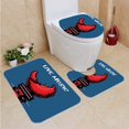 thumbnail image 1 of PUDMAD Indie Crab Claw Spiky Wristbands Heavy Rock Live Music Performance Inscription 3 Piece Bathroom Rugs Set Bath Rug Contour Mat and Toilet Lid Cover, 1 of 2